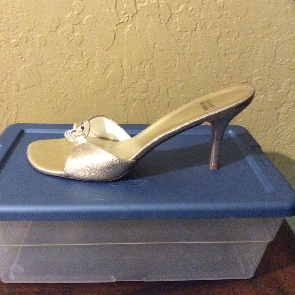 NWTS Stuart Weitzman Gold Evening shoes 11
